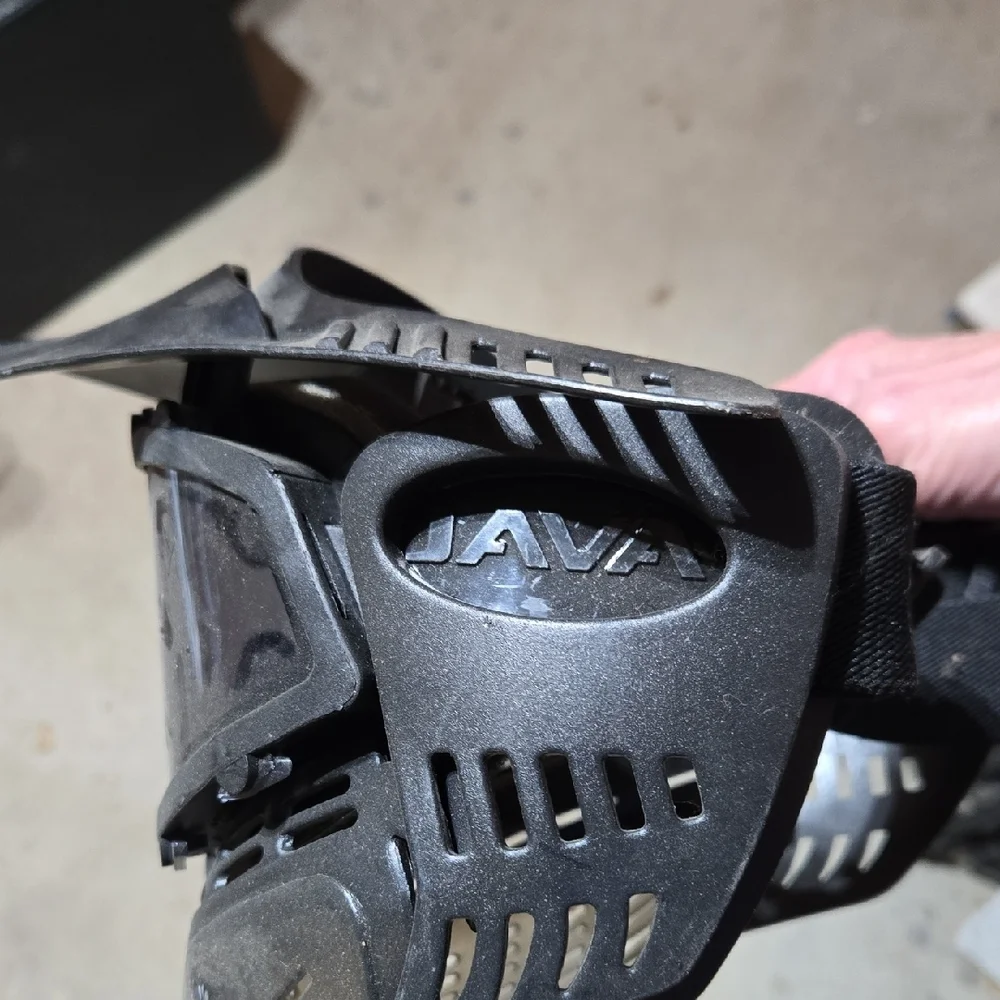 Full-Face Black Tactical VR/AR Protective Mask with Clear Visor